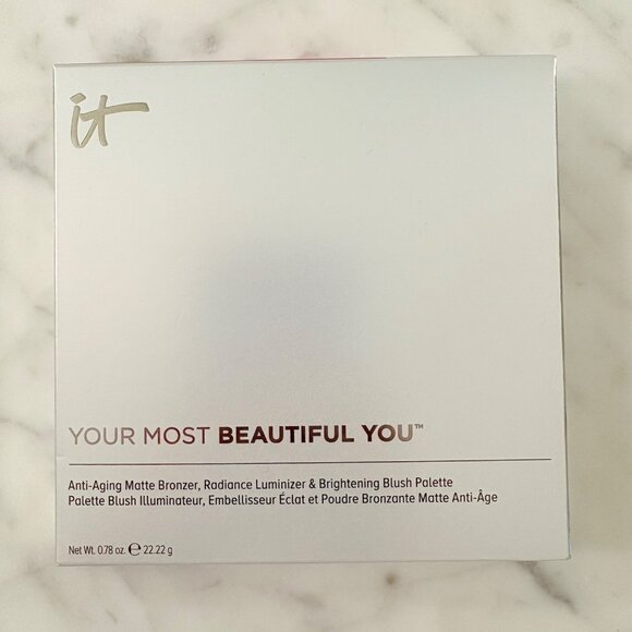 IT Cosmetics LAUGH LOVE LIVE Your Most Beautiful You Palette Bronzer Blush NEW - Picture 1 of 4
